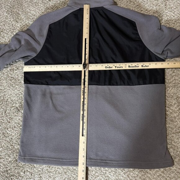 Iowa State Cyclones Jacket Mens Large Gray Black NCAA College Full Zip Fleece - Picture 4 of 6